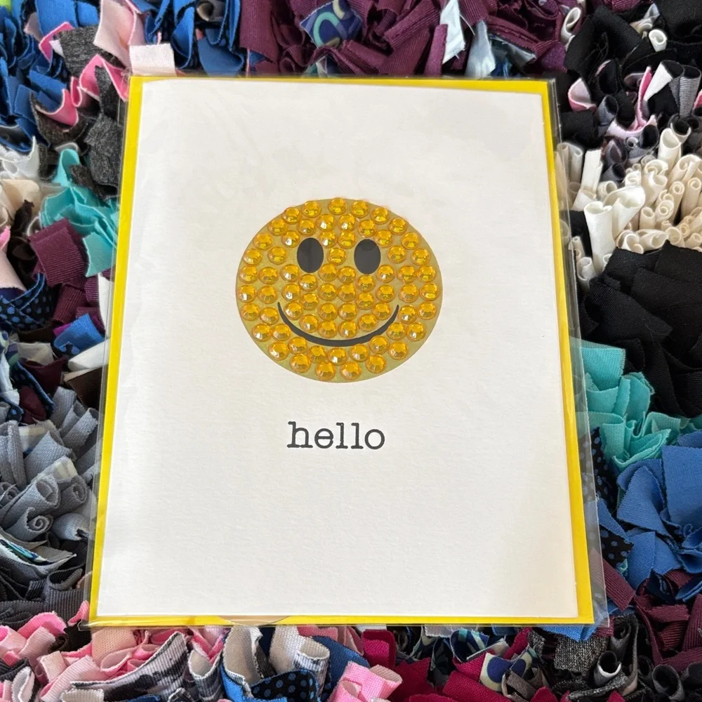 🆕Papyrus ‘Gemmed’ “Hello” Greeting Card